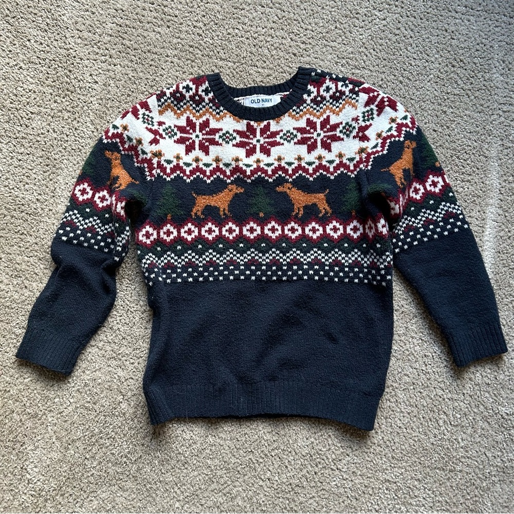 Old Navy Blue Nordic Sweater